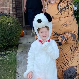 Pottery Barn SNOOPY 4-6 y costume 2 PC Set Halloween outfit dog girl boy peanuts